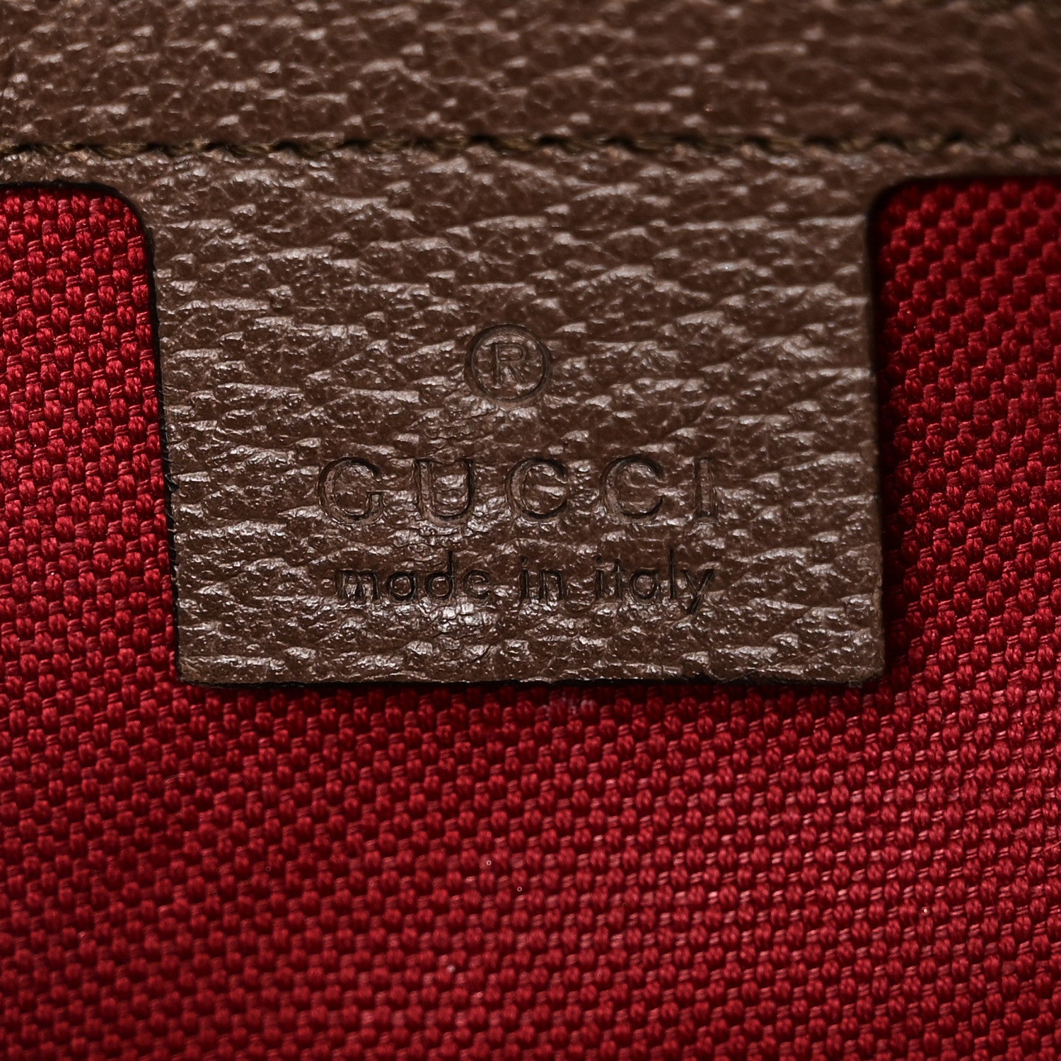 GG Supreme Monogram Textured Calfskin Square Messenger Bag Beige Ebony New Acero