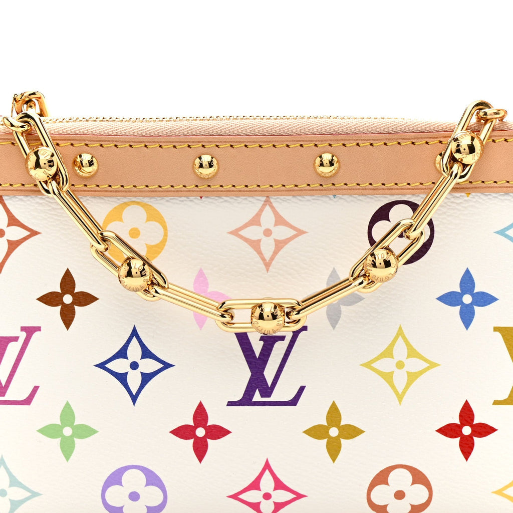 LV X TM Monogram Multicolor Pochette Accessories White