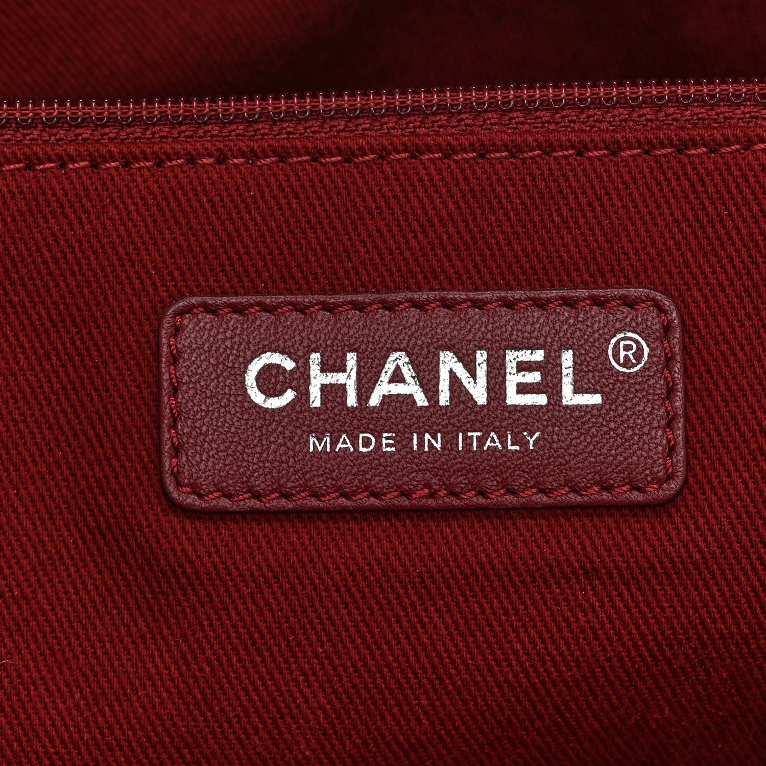 Canvas Small Deauville Tote Red
