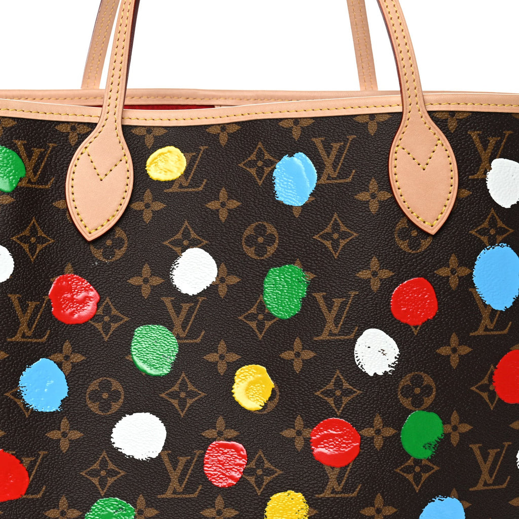 LV X YK Monogram Dots Neverfull MM