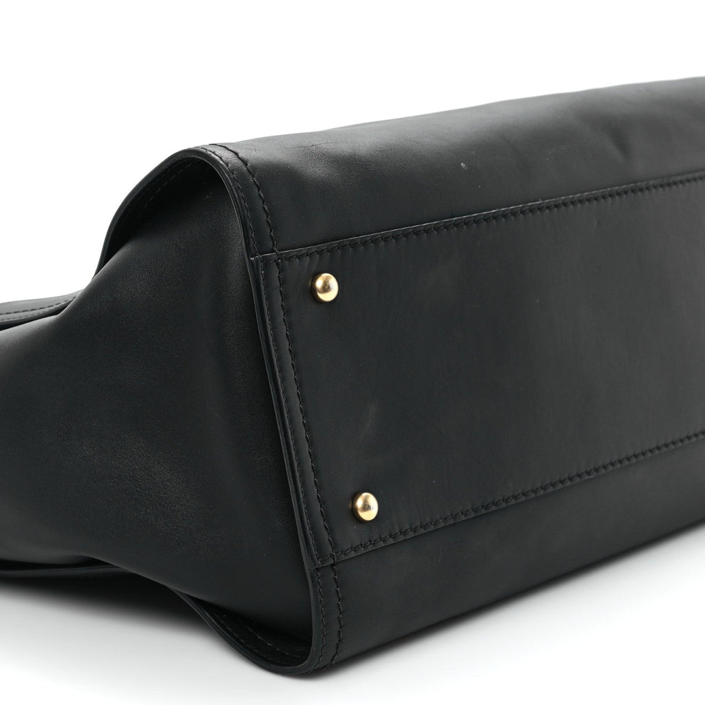 Calfskin Medium Deauville Tote Black