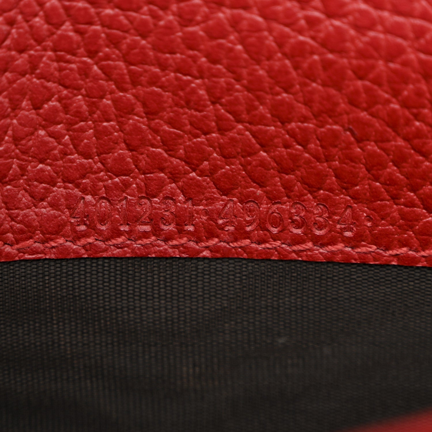 Calfskin Mini Dionysus Chain Wallet Hibiscus Red