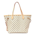 Damier Azur Neo Neverfull MM Rose Ballerine