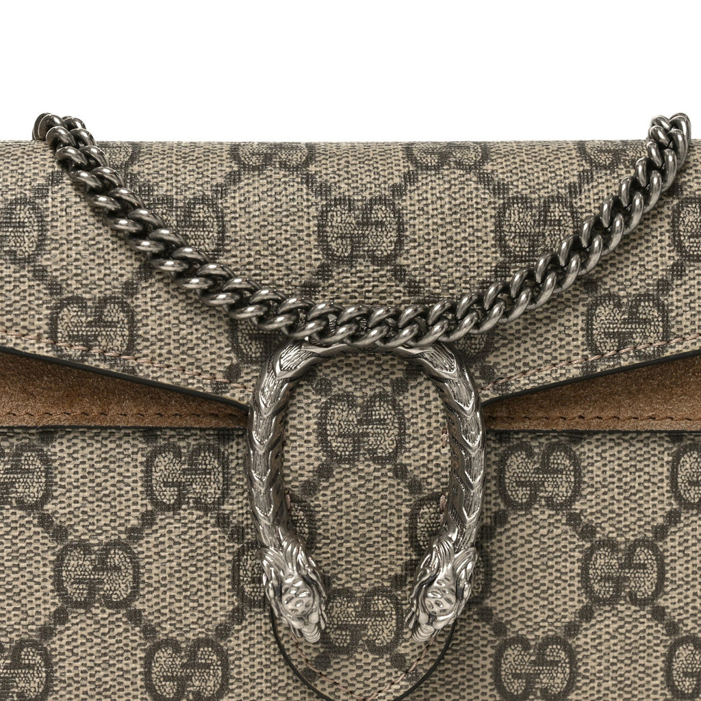 GG Supreme Monogram Super Mini Dionysus Shoulder Bag Taupe