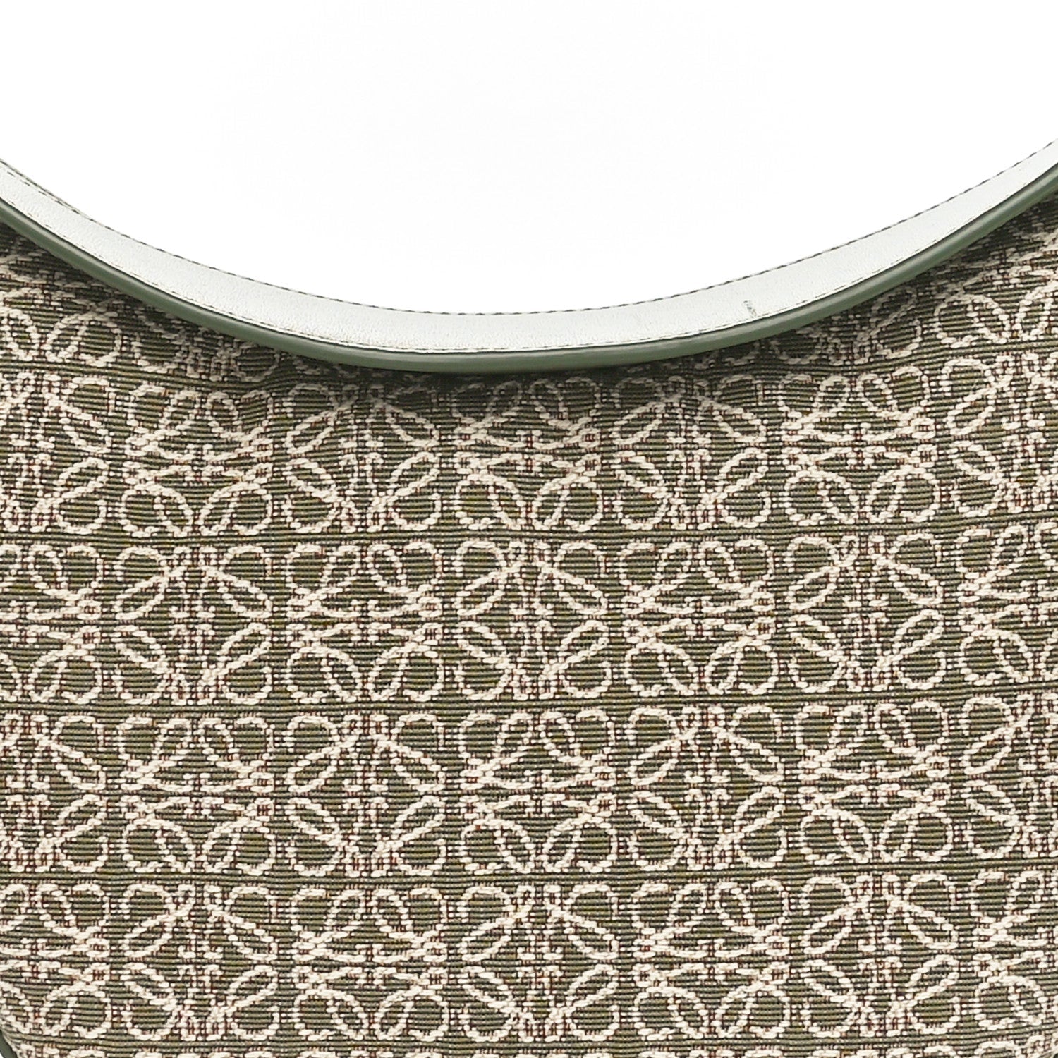 Jacquard Anagram Calfskin Luna Bag Avocado