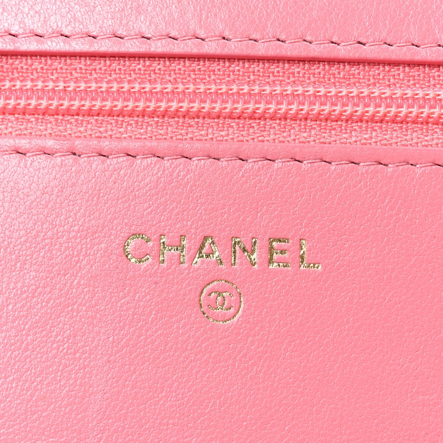 Lambskin Quilted Chanel 19 Wallet On Chain WOC Pink