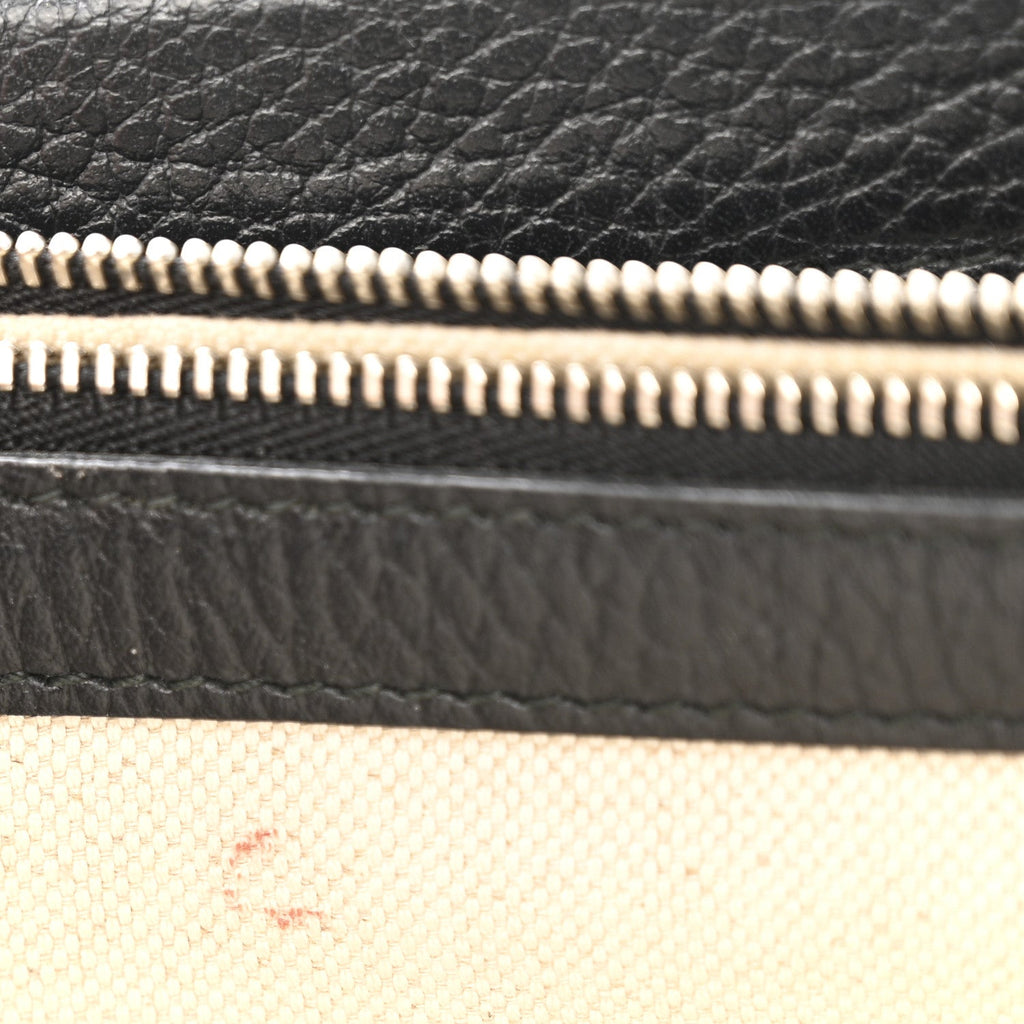 Pebbled Calfskin Small Dionysus Shoulder Bag Black