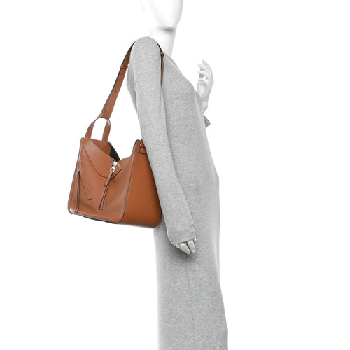Calfskin Medium Hammock Shoulder Bag Tan