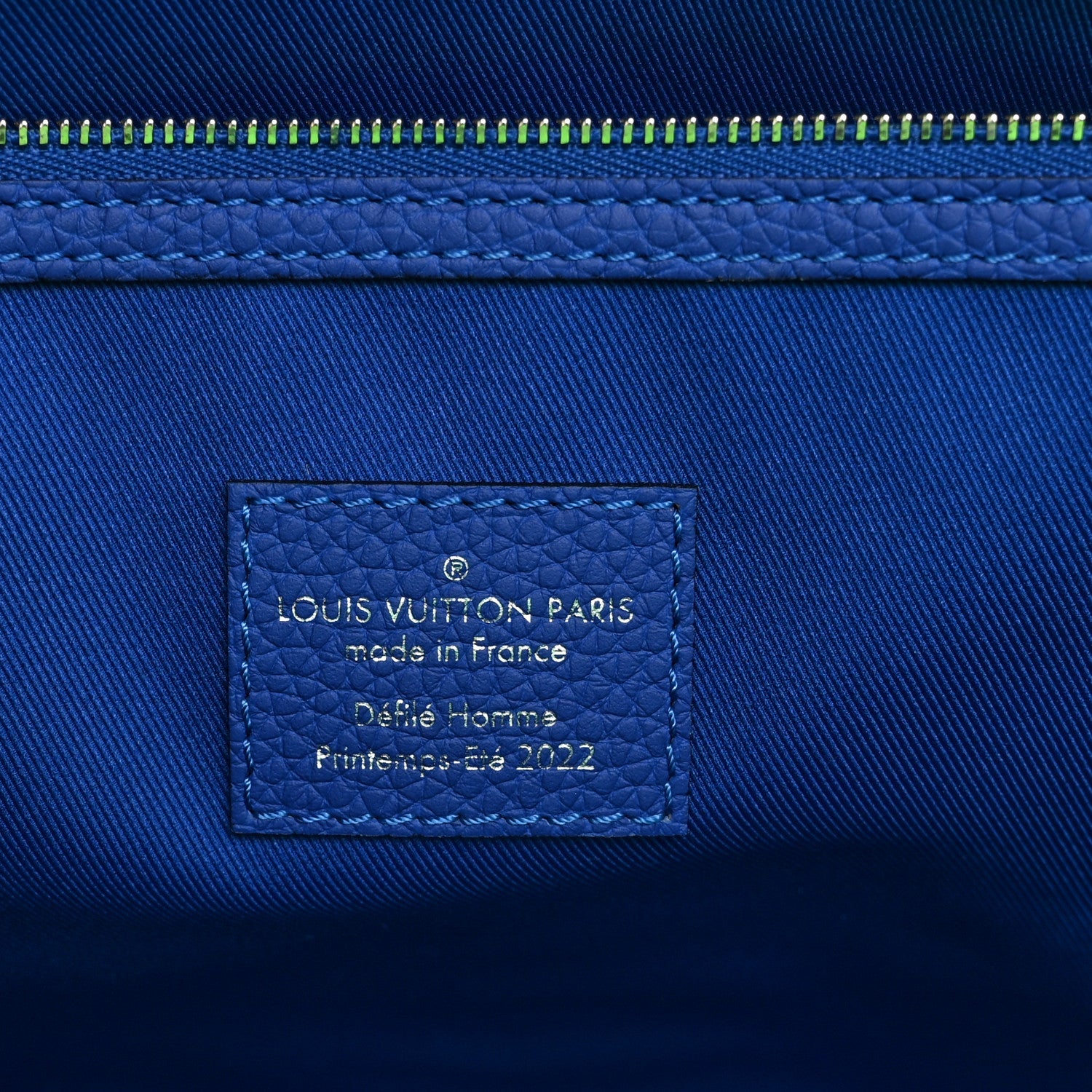 Taurillon Illusion Keepall Tote Bleu Vert