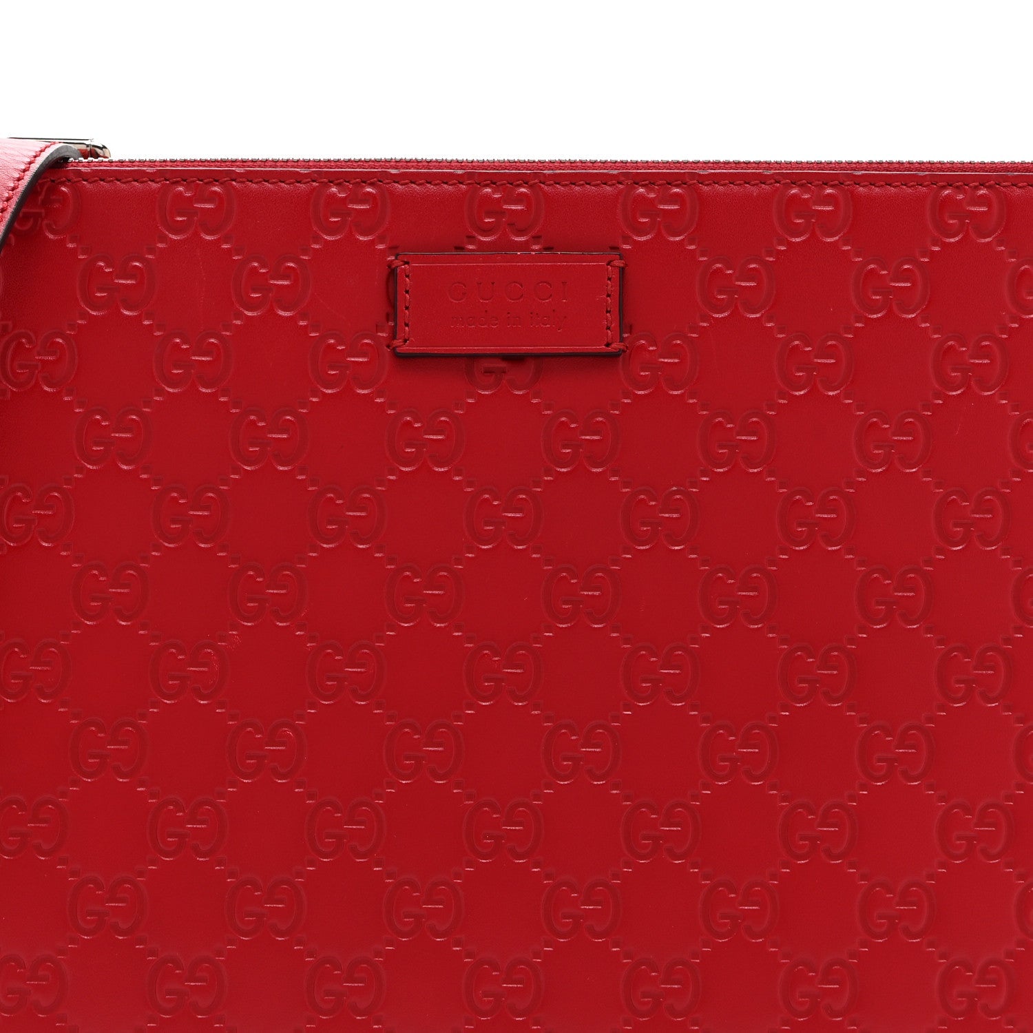 Guccissima Signature Messenger Bag Hibiscus Red