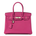 Togo Birkin 30 Rose Pourpre