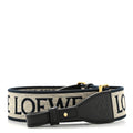 Calfskin Jacquard Anagram Loop Strap Navy Black