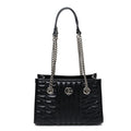 Calfskin Matelasse Aria Small GG Marmont Shoulder Tote Black