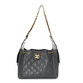 Caviar Quilted Small Chanel 25 Handbag Dark Grey