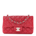Caviar Quilted Mini Rectangular Flap Pink