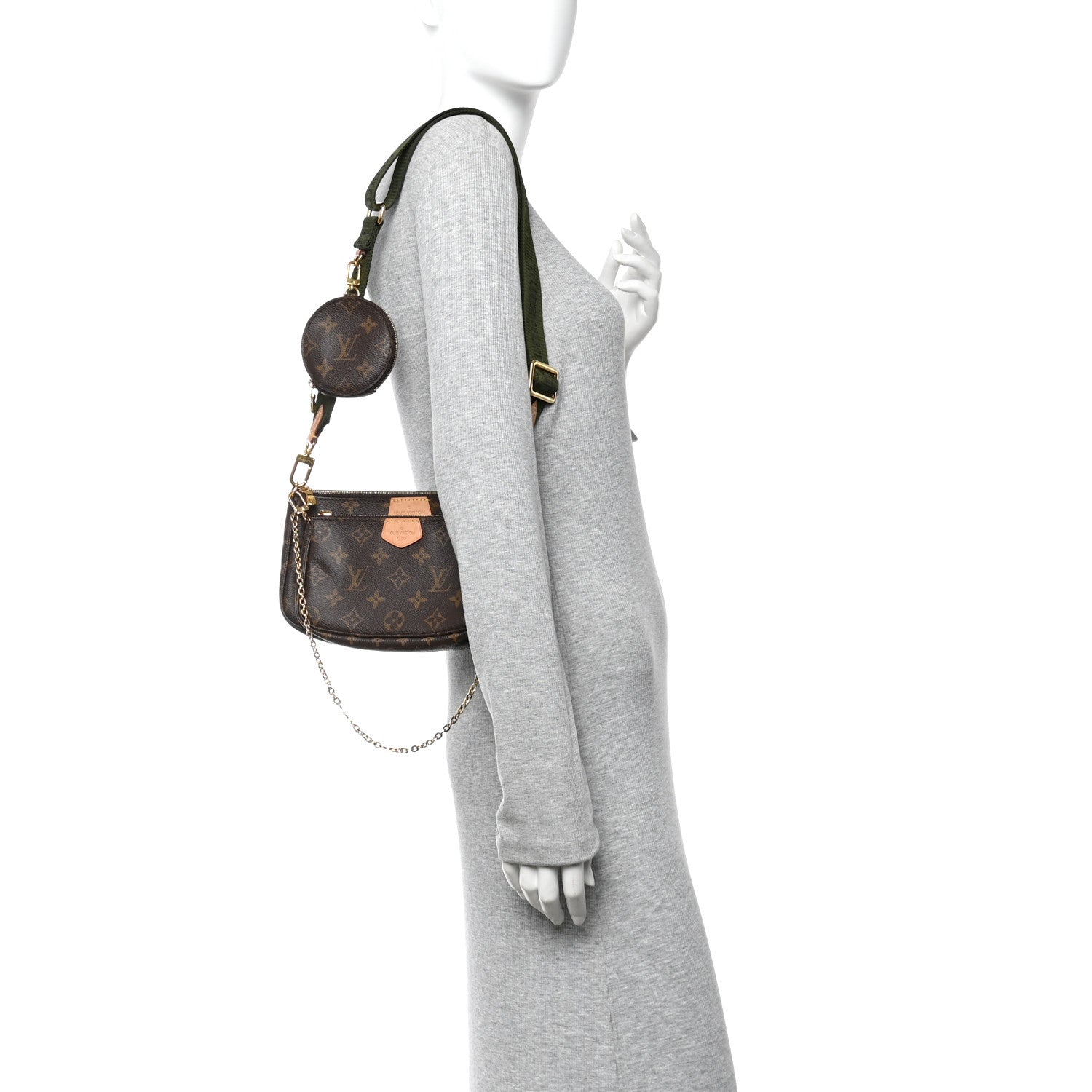 Monogram Multi Pochette Accessories Kaki