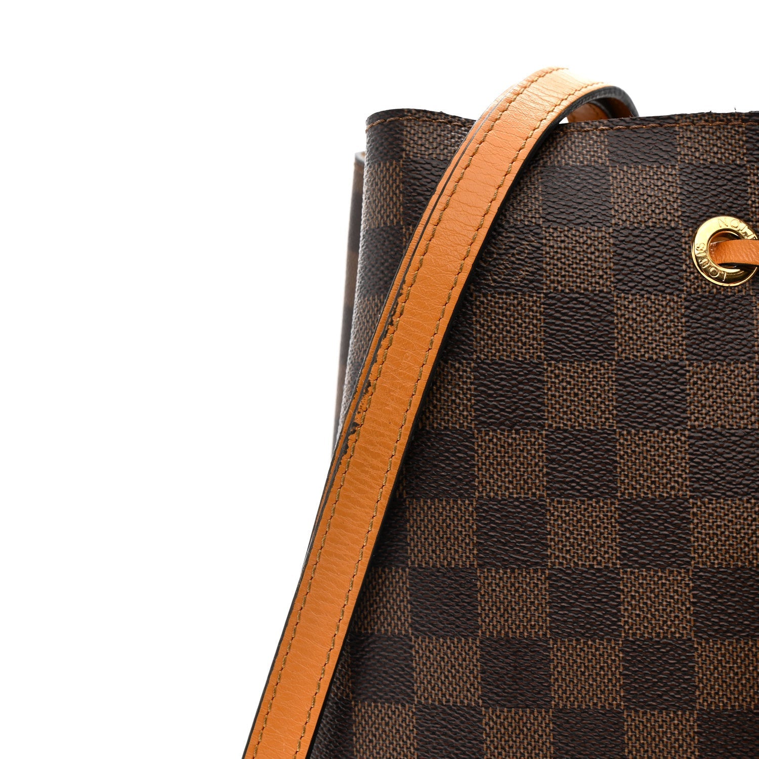Damier Ebene Neonoe MM Safran