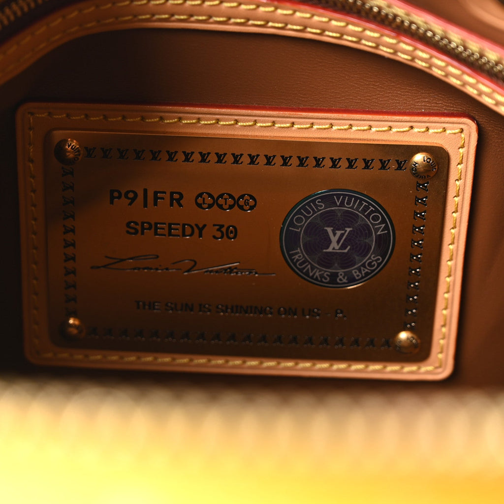 Calfskin Monogram Speedy P9 Bandouliere 25 Jaune Mat
