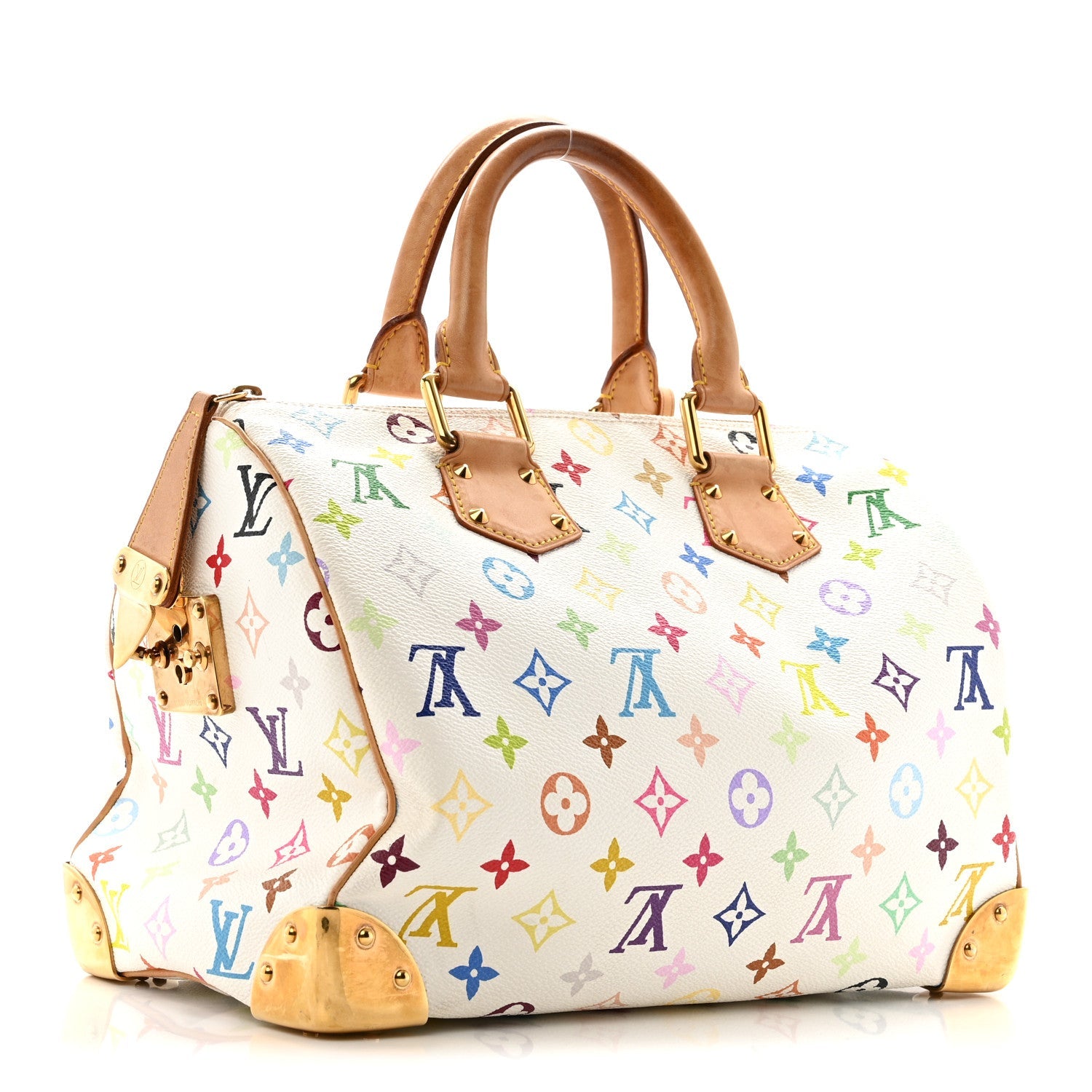 Monogram Multicolor Speedy 30 White