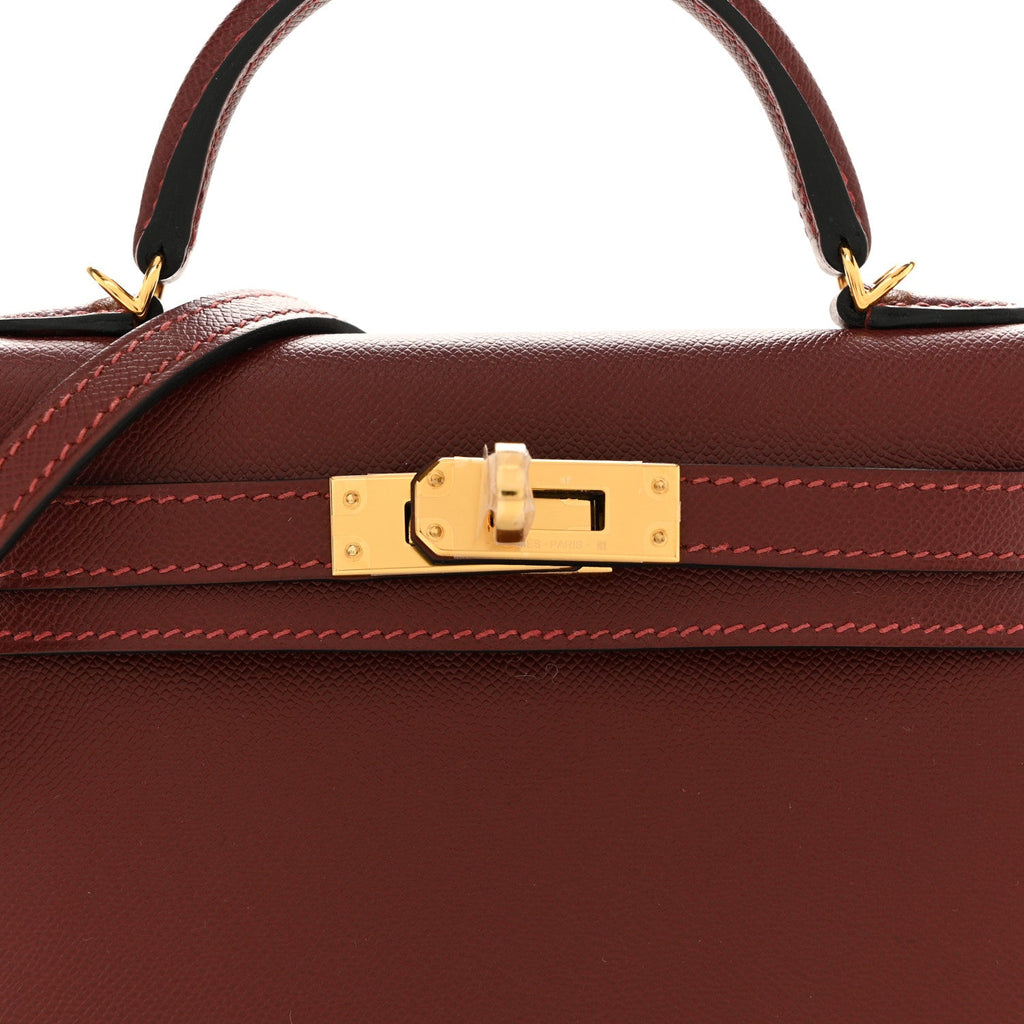 Madame Calfskin Mini Kelly Sellier 20 Rouge H