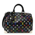 LV X TM Monogram Multicolor Speedy Soft 30 Black