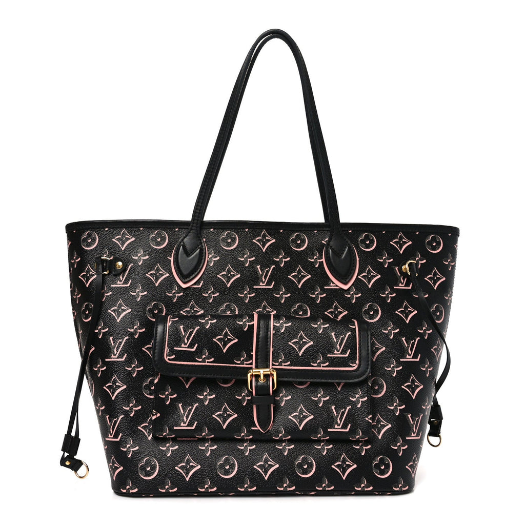 Monogram Fall For You Neverfull MM Black