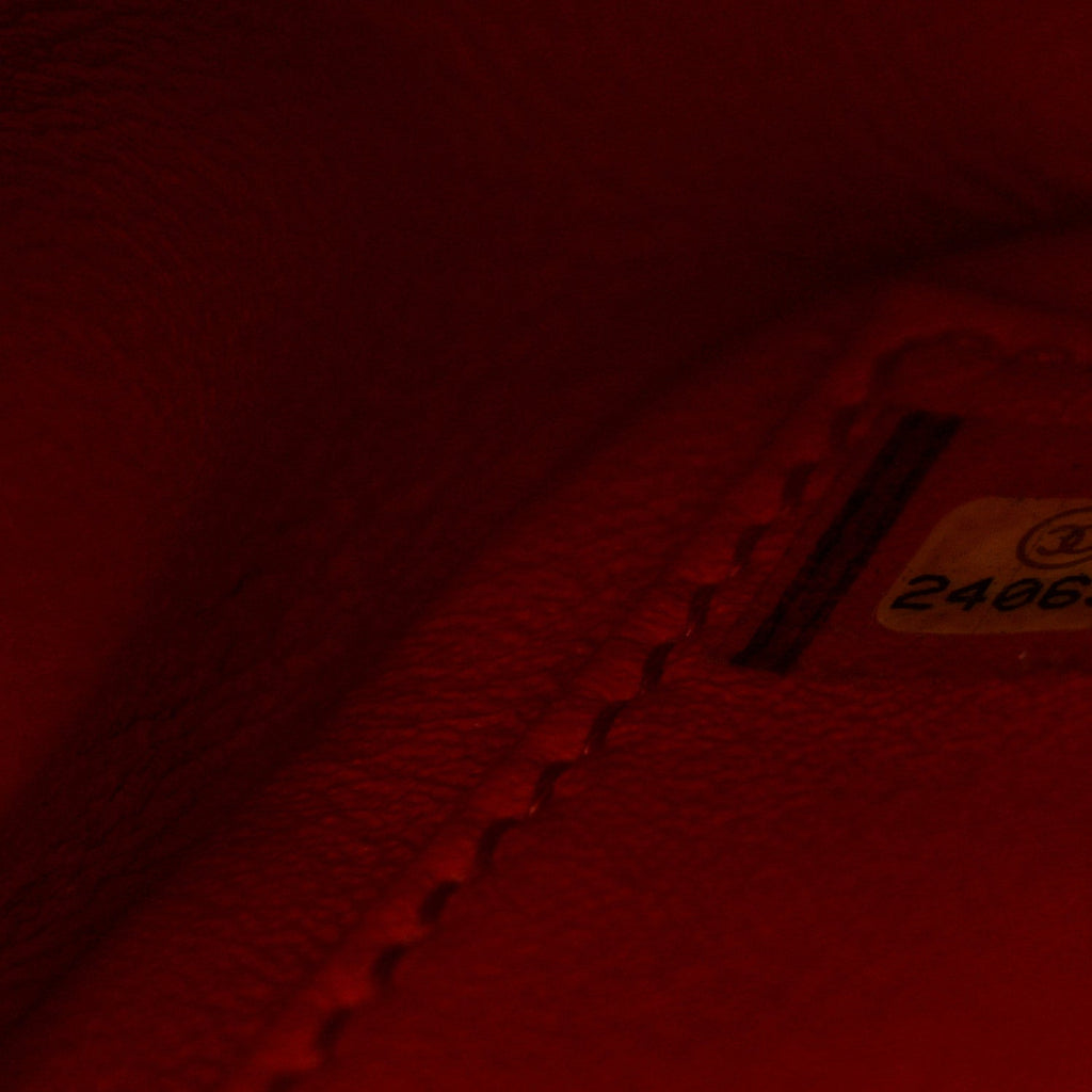 Caviar Quilted Small CC Filigree Flap Coral