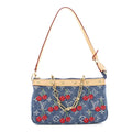 LV X TM Monogram Denim Cerises Pochette Accessories Blue