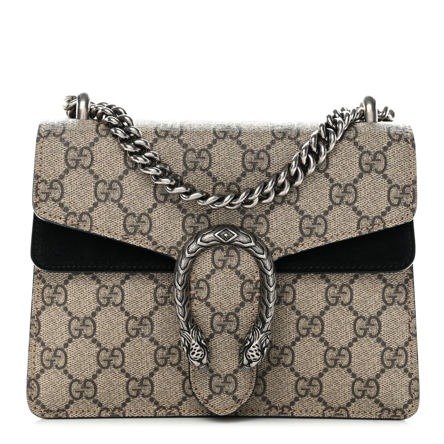 GG Supreme Monogram Mini Dionysus Shoulder Bag Black