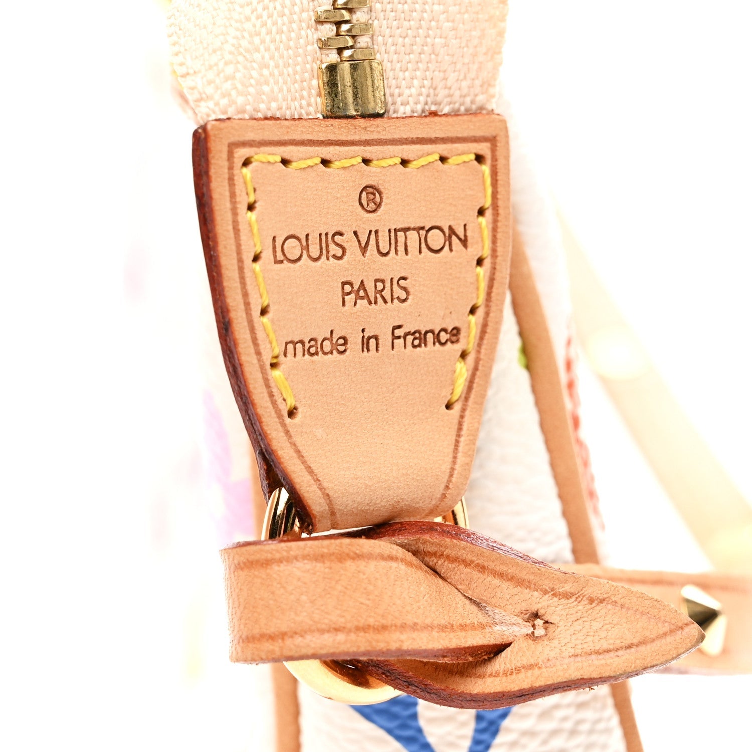 Monogram Multicolor Pochette Accessories White