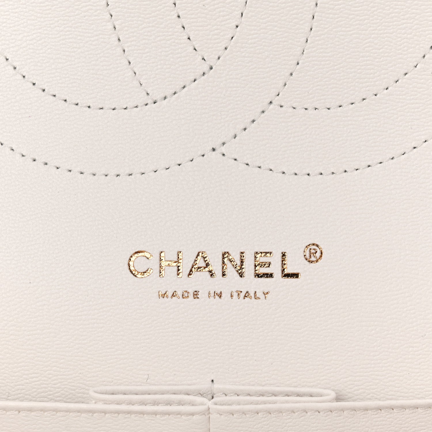 Caviar Quilted Jumbo Double Flap White