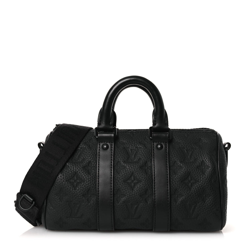 Monogram Taurillon Keepall Bandouliere 25 Black