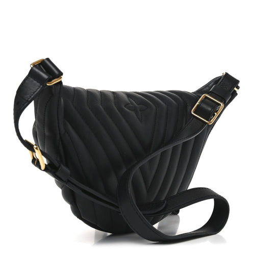 Calfskin Quilted New Wave Bumbag Black