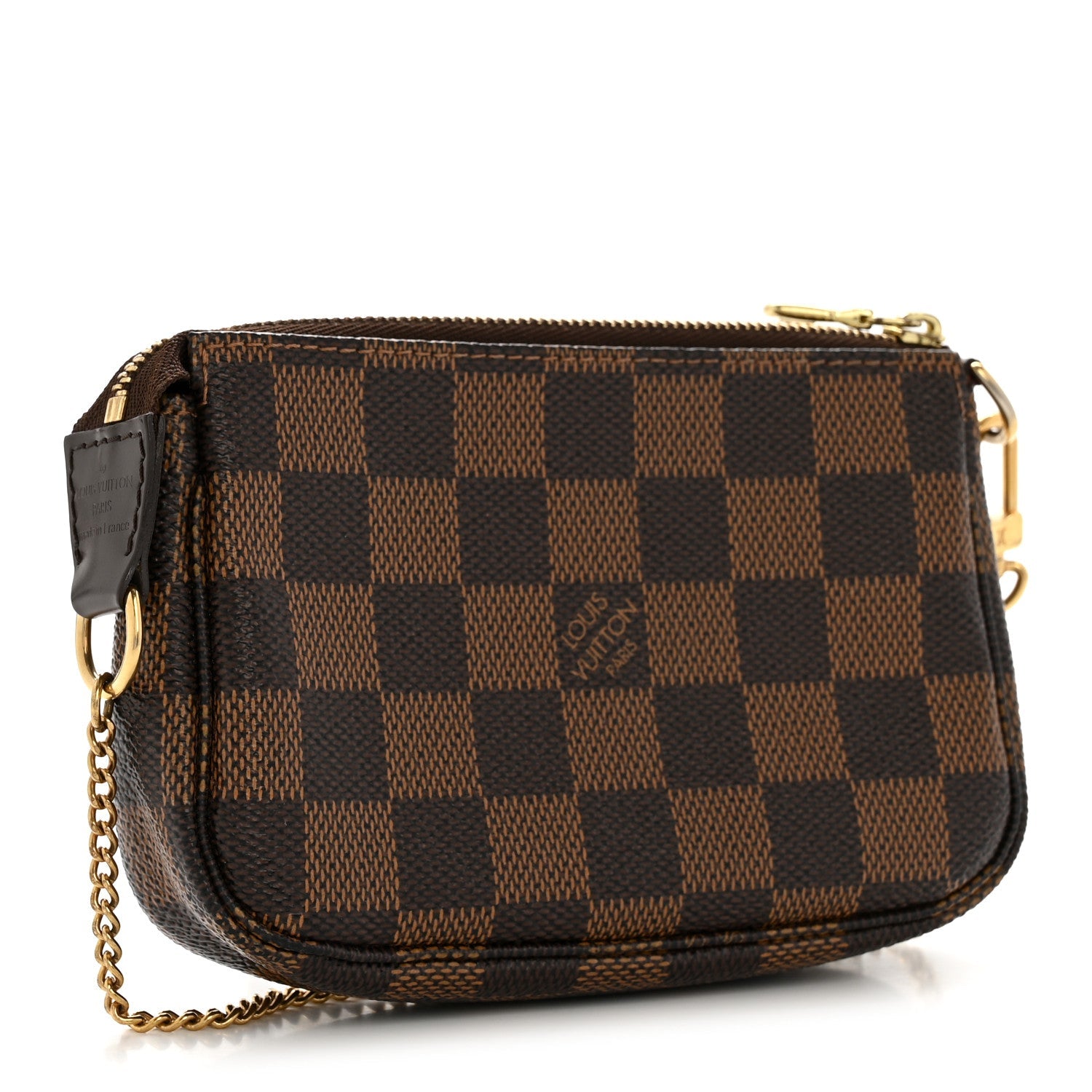 Damier Ebene Complice Trunks and Bags Mini Pochette Accessories Red