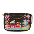 Monogram 2021 Christmas Animation Japanese Garden Mini Pochette Accessories Wisteria Pink