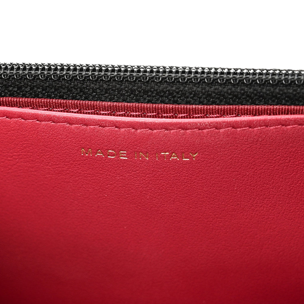 Lambskin Quilted Chanel 19 Wallet On Chain WOC Black