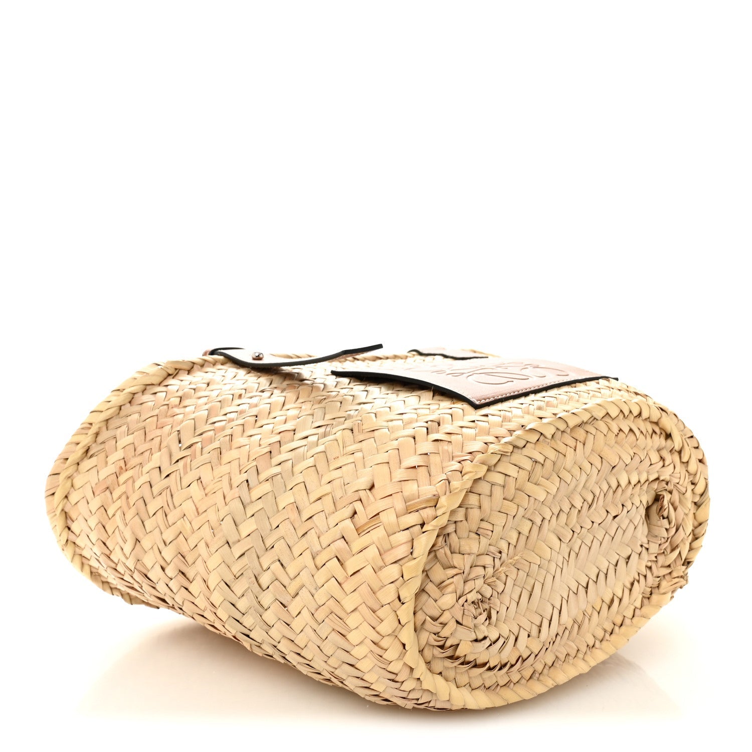 Raffia Basket Tote Bag Natural Tan