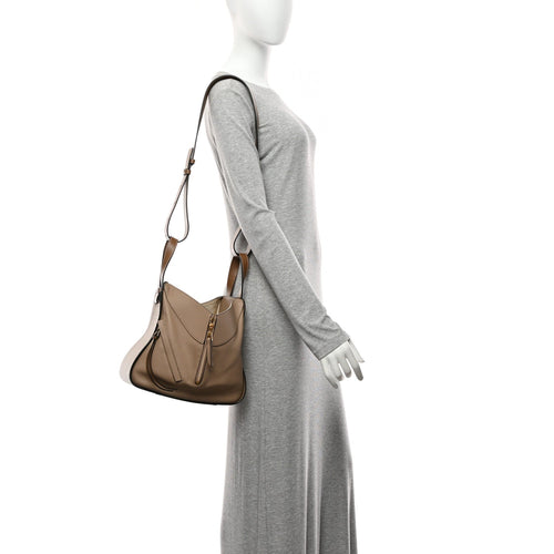 Calfskin Small Hammock Shoulder Bag Sand Mink