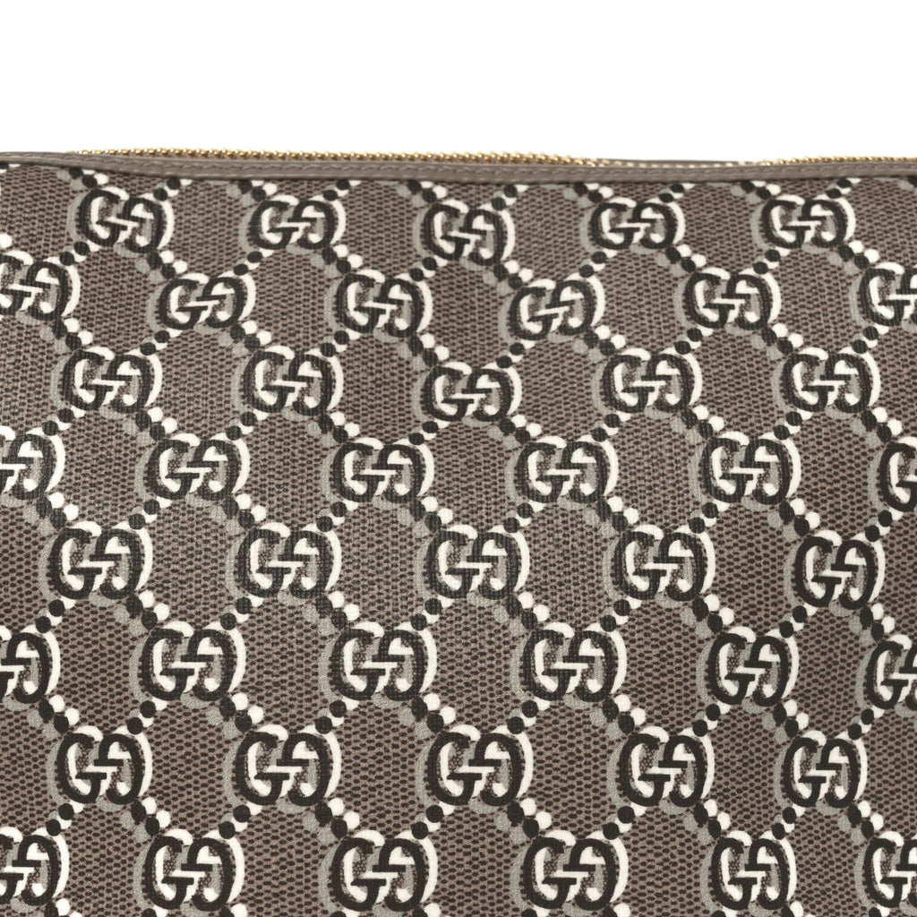 GG Shadow Monogram Super Mini Ophidia Shoulder Bag Taupe