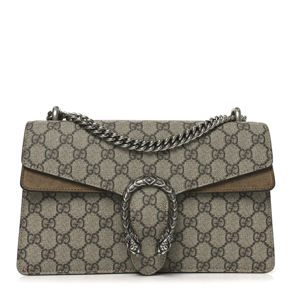 GG Supreme Monogram Small Dionysus Shoulder Bag Taupe