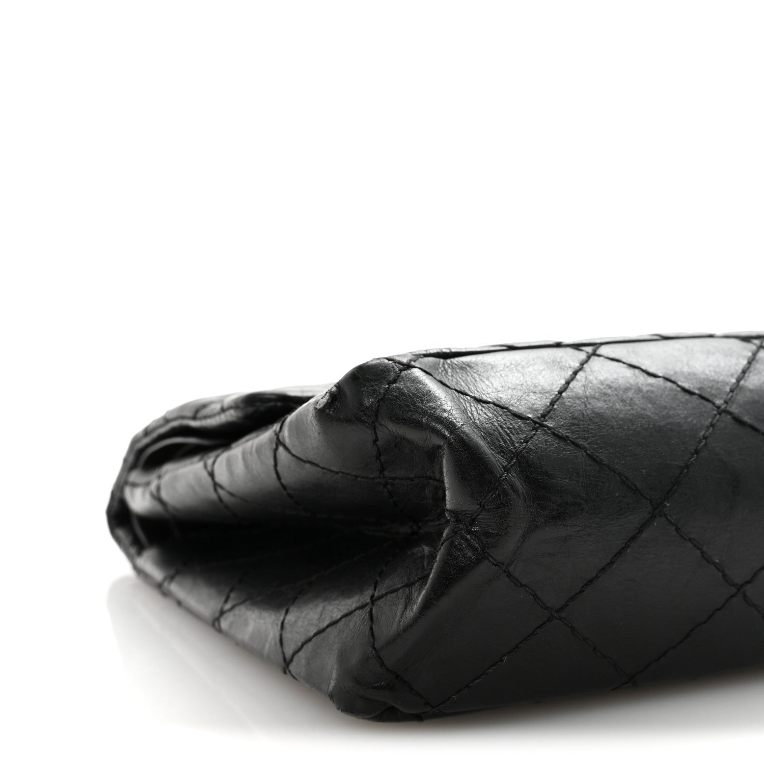 Aged Calfskin Quilted 2.55 Reissue 226 Flap Black