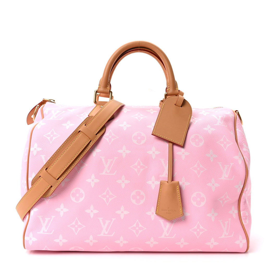 Calfskin Monogram Speedy P9 Bandouliere 40 Candy
