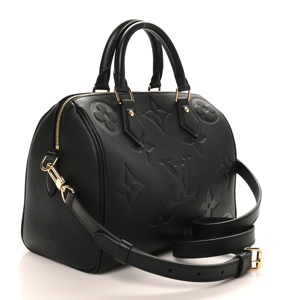 Empreinte Monogram Giant Speedy Bandouliere 25 Black