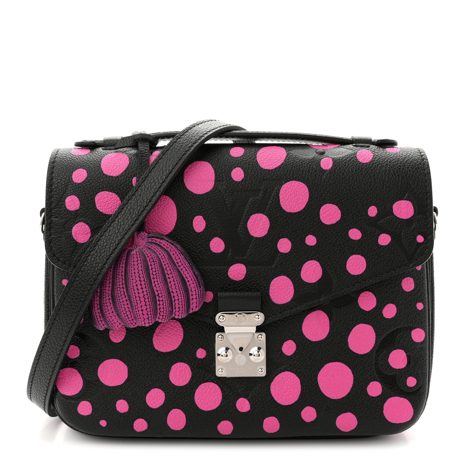 LV x YK Empreinte Monogram Giant Pochette Metis Black Fuchsia